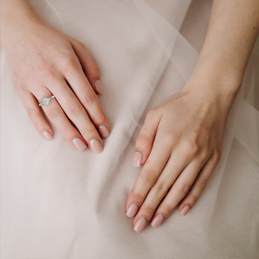 Halo Rings White Gold
