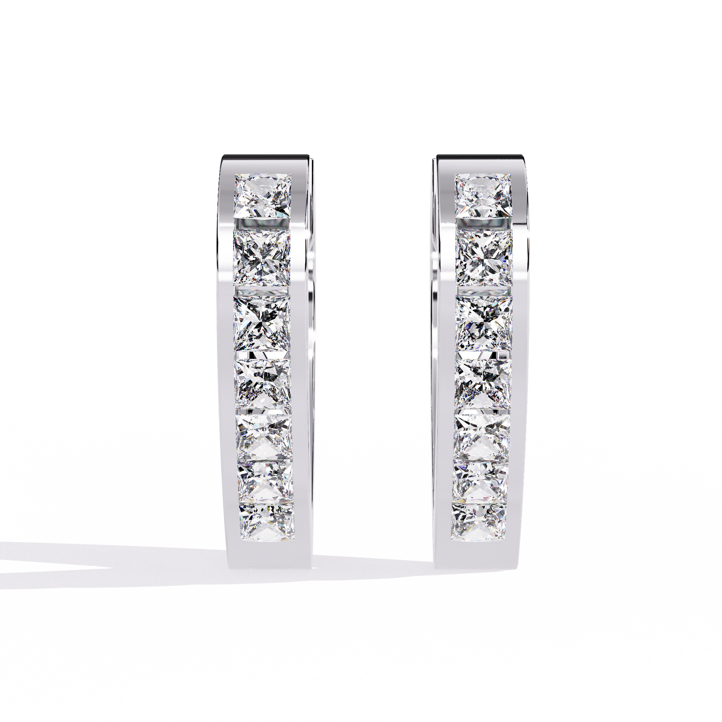 Hoop Earring White Gold