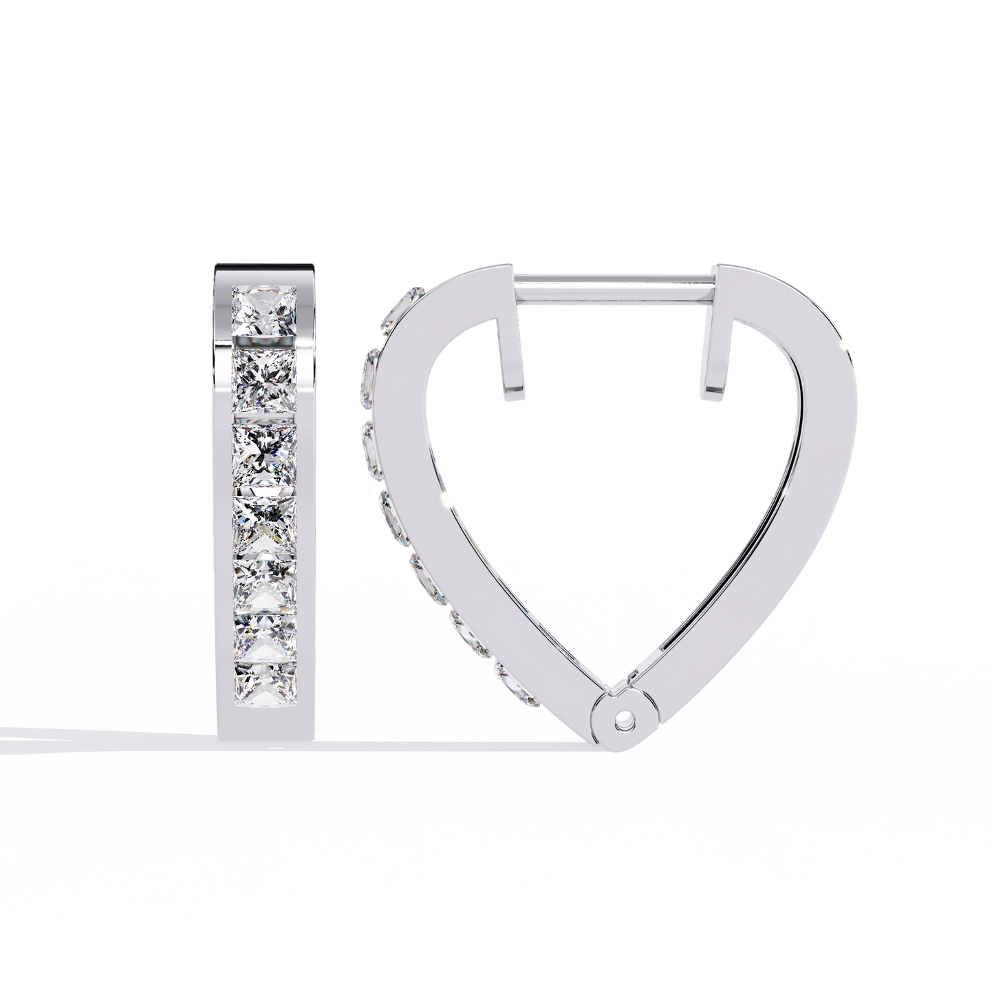Hoop Earring White Gold