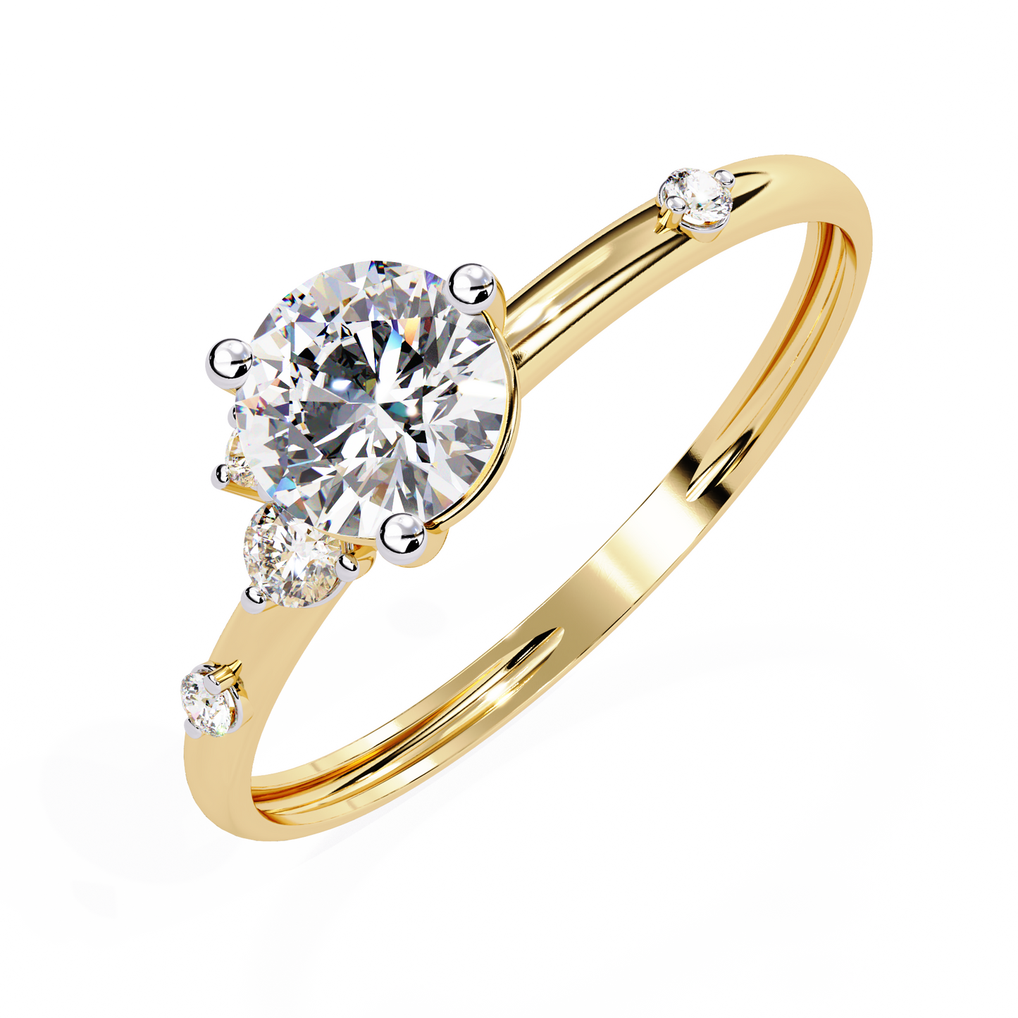 Solitaire Ring Yellow Gold