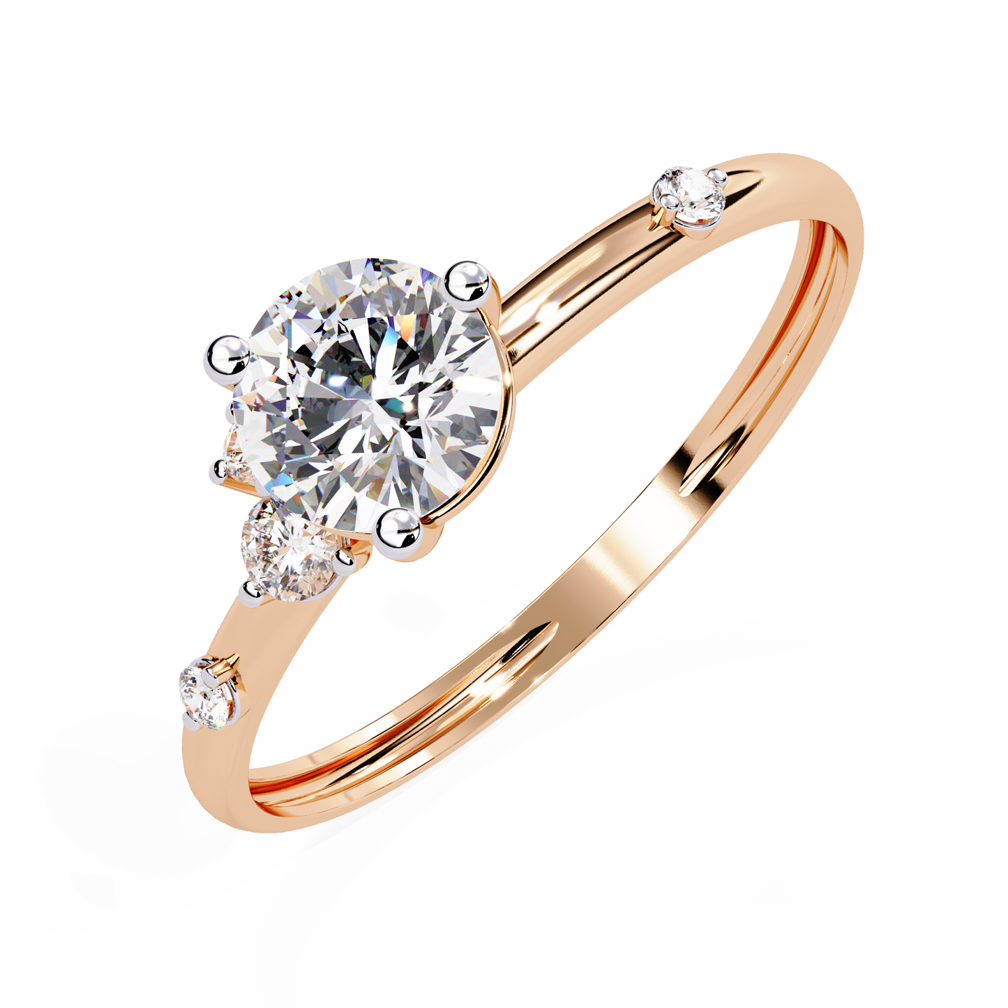 Solitaire Ring Rose Gold